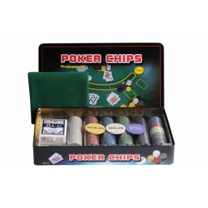 Набор для покера Holdem Light на 300 фишек с номиналом