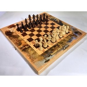 Комплект 3 в 1: шахматы, шашки, нарды