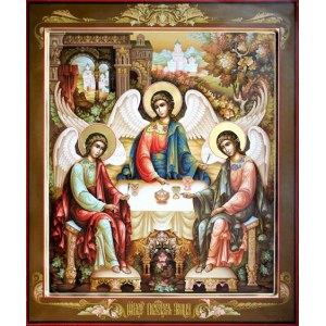 Троица (рукописная икона)