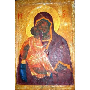 Акафистная Хиландарская икона БМ (копия старинной)