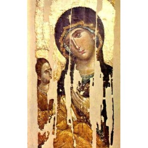 Акафистная Хиландарская икона БМ (копия 13 века)