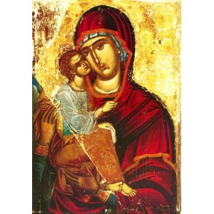 Акафистная Хиландарская икона БМ (копия старинной)
