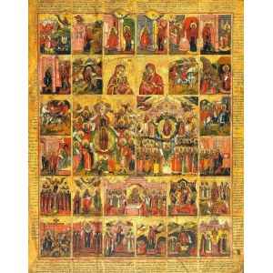 Акафистная икона БМ (копия старинной)