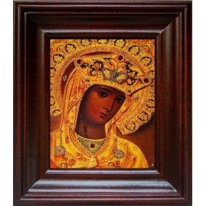 Андрониковская икона БМ (21х24), простой киот