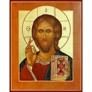 Спас Вседержитель (рукописная икона)