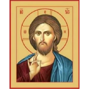 Спас Вседержитель (рукописная икона)