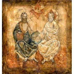 Новозаветная Троица - Сопрестолие (копия старинной иконы)
