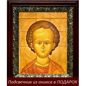Спас Эммануил (19х22), темный киот