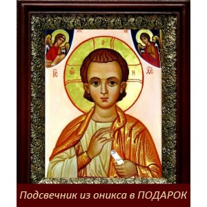 Спас Эммануил (19х22), темный киот