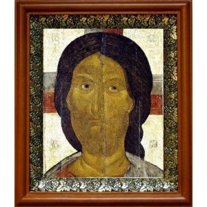 Спас Ярое Око (19х22), светлый киот