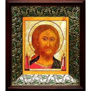 Спас Ярое Око (21х24), киот со стразами