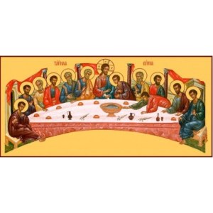 Тайная Вечеря (икона на дереве)