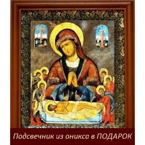  Положение во гроб (19х22), светлый киот