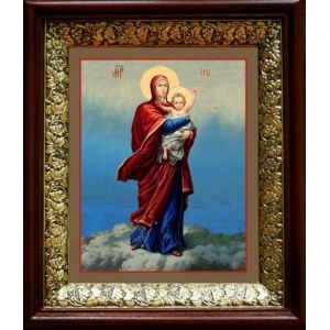 Благодатное небо (19х22), темный киот