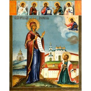Явление Богородицы Андрею Боголюбскому (копия старинной иконы)