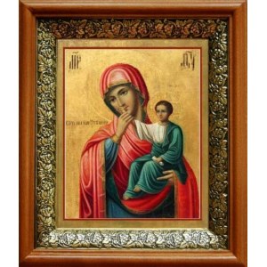 Отрада и утешение (19х22), светлый киот