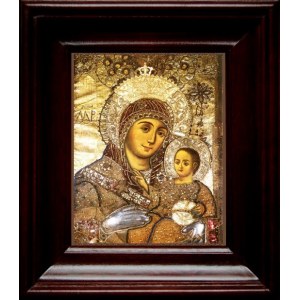 Вифлеемская икона БМ (21х24), простой киот