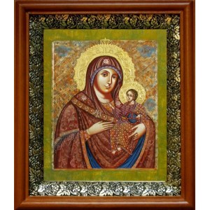 Вифлеемская икона БМ (19х22), светлый киот