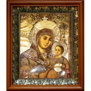 Вифлеемская икона БМ (19х22), светлый киот
