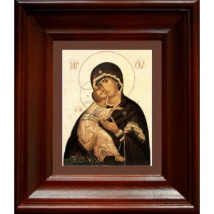 Владимирская Икона БМ (21х24), простой киот