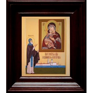 Владимирская Селигерская икона БМ (21х24), простой киот
