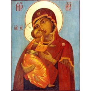 Владимирская икона БМ (рукописная на заказ)