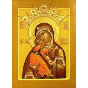 Владимирская икона БМ (рукописная на заказ)