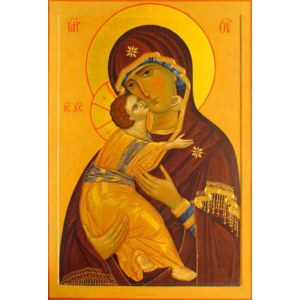 Владимирская икона БМ (рукописная на заказ)