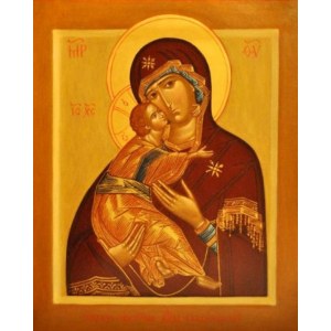 Владимирская икона БМ (рукописная на заказ)