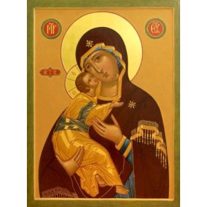 Владимирская икона БМ (рукописная на заказ)