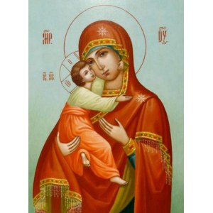 Владимирская икона БМ (рукописная на заказ)