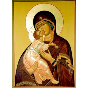 Владимирская икона БМ (рукописная на заказ)