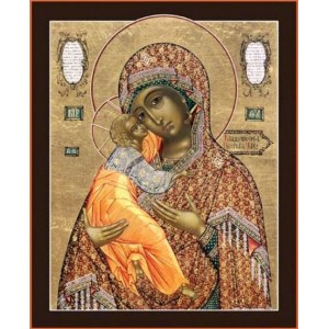 Владимирская икона БМ (рукописная на заказ)