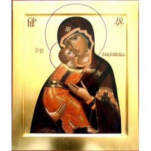 Владимирская икона БМ (рукописная на заказ)