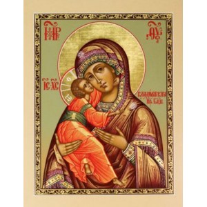 Владимирская икона БМ (рукописная на заказ)