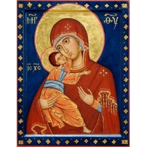 Владимирская икона БМ (рукописная на заказ)