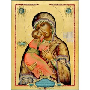 Владимирская икона БМ (рукописная на заказ)