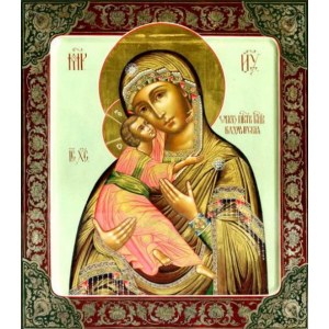 Владимирская икона БМ (рукописная на заказ)
