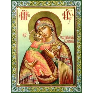 Владимирская икона БМ (рукописная на заказ)