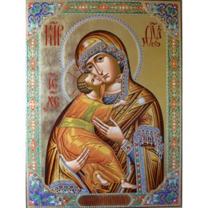 Владимирская икона БМ (рукописная на заказ)