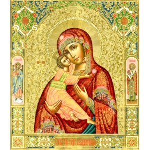 Владимирская икона БМ (рукописная на заказ)