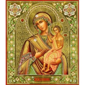 Воспитание (рукописная икона с резьбой)