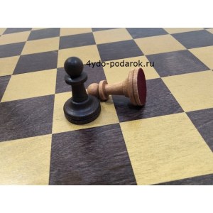 Набор 3 в 1 "Гроссмейстер" new венге с фигурами из бука