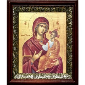 Григориатская икона Божией Матери, тёмный киот