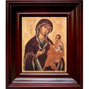 Грузинская икона Божией Матери, простой киот