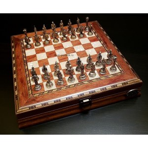 Шахматы "Илиада мини" роза антик