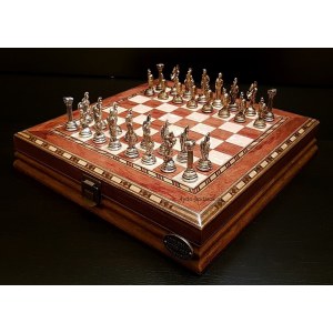 Шахматы "Илиада мини" роза антик