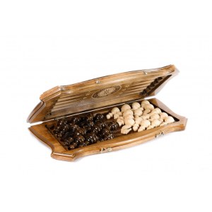 Шахматы-нарды с авторским оформлением контура