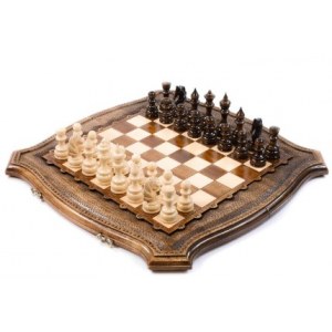 Шахматы-нарды с авторским оформлением контура