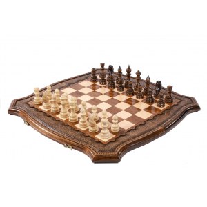 Шахматы-нарды с авторским оформлением контура